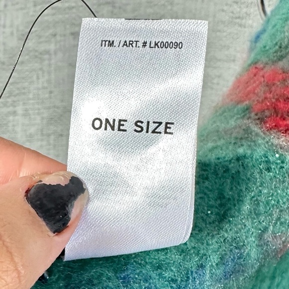 Lucky brand green plaid blanket scarf - Picture 6 of 6